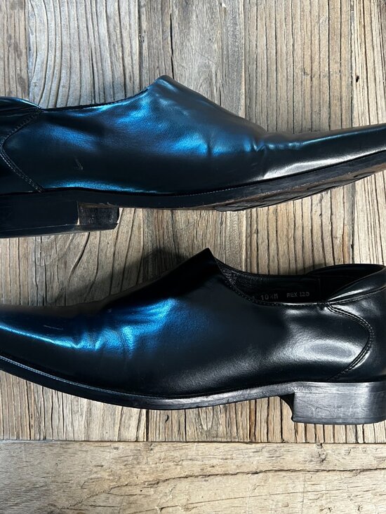 Donald J. Pliner REX-120 Black Leather Slip on Loafers Mens 10.5 M Square Toe main image 11